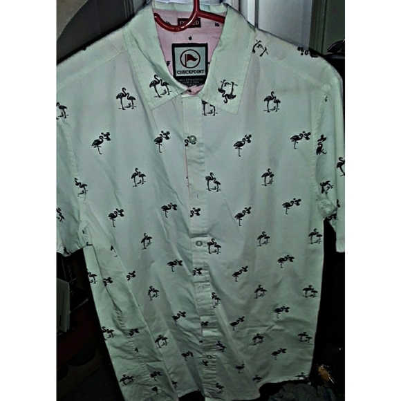 Flamingo button up bundle - Picture 7 of 8